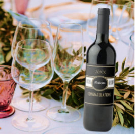 パーティーおもしろい!おめでとうカスタムリタイアワインラベル ワインラベル