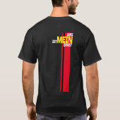 パーティーおもしろいTシャツスマイルおよびキススローガンクールメン Tシャツ (裏面)