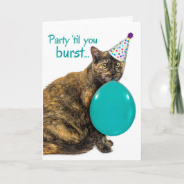 パーティーおもしろいTil You Burst Happy 21st Birthday カード