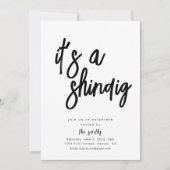 パーティーお祝いのご招待 招待状 (正面)