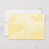 パーティーお祝いカーモダンド黄水色 出欠カード (裏面)