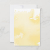 パーティーお祝いカーモダンド黄水色 出欠カード (裏面)
