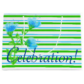 パーティーお祝いバッグ ラージペーパーバッグ (正面)