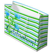 パーティーお祝いバッグ ラージペーパーバッグ (正面アングル)