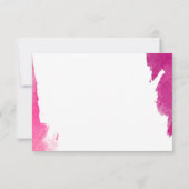 パーティーお祝いモダンINSERT豪華な金色ピンク 招待状 (裏面)