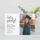 パーティーお祝い卒業クラス2022 招待状 (スタンド正面)