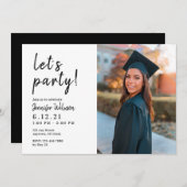 パーティーお祝い卒業クラス2022 招待状 (正面/裏面)