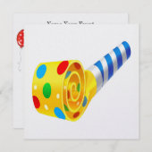 パーティーお祝い招待状 招待状 (正面/裏面)