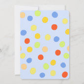 パーティーかわいらしバルーン招待状 招待状 (裏面)