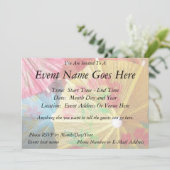 パーティーかわいらしパラソル 招待状 (スタンド正面)