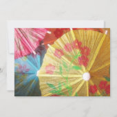 パーティーかわいらしパラソル 招待状 (裏面)