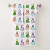 パーティーかわいらしプロムドレスヴィンテージレトロファッション バスタオルセット (インサイチュ)