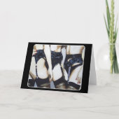 「パーティーが風に吹き込まれば起こる絵を描」 サンキューカード (正面)