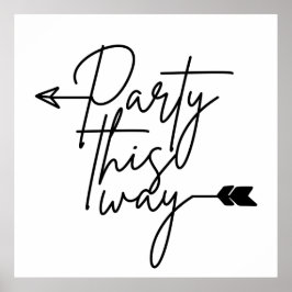 パーティーこの方向のポスター ポスター