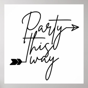 パーティーこの方向のポスター ポスター