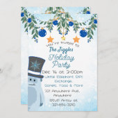 パーティーしよう、イエティ 招待状 (正面/裏面)