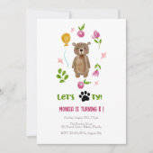 パーティーしよう！子供の誕生日パーティー 招待状 (正面)