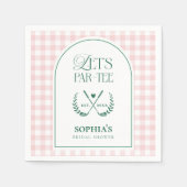 パーティーしよう 現代ゴルフのブライズシャワー スタンダードカクテルナプキン (正面)