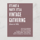 パーティーじゃない、お誕生日のクラシックな集まり ポストカード (正面)