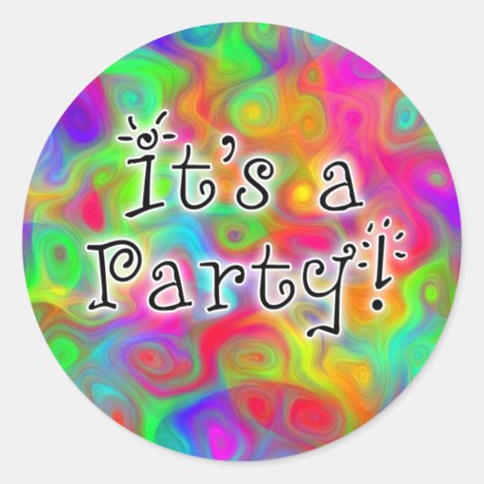 パーティーだ!シール ラウンドシール (正面)