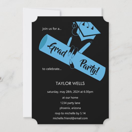 パーティーだ！ブルー2 招待状 (正面)