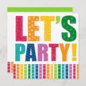 パーティーだ！ 招待状 (正面/裏面)