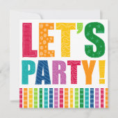 パーティーだ！ 招待状 (正面)