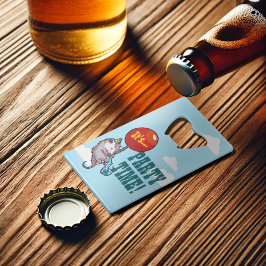 パーティーだ！浮動オポッサムバルーンのポッサム クレジットカード栓抜き