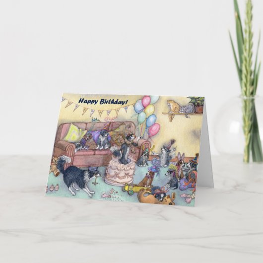 パーティーだ!誕生日スタイルカード カード (正面)