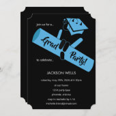 パーティーだ！青 招待状 (正面/裏面)