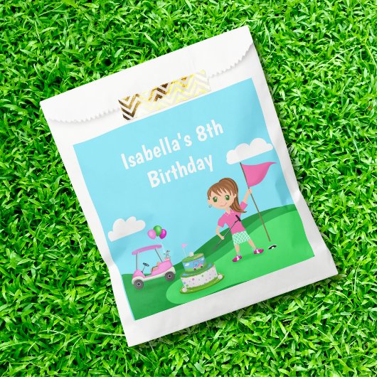 パーティーちび女子 誕生日 ゴルフパーティー フェイバーバッグ