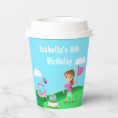 パーティーちび女子 誕生日 ゴルフパーティー 紙コップ (裏面)