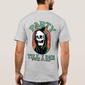 パーティーで死ぬ Tシャツ (裏面)
