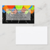 パーティーとイベントプランナーの吹き出し名刺 名刺 (正面/裏面)