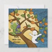 パーティーとグールハロウィーン招待状 招待状 (正面)