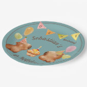 パーティーとケイピバラ ペーパープレート (アングル)