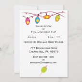 パーティーとバーベキューの招待状 招待状 (裏面)