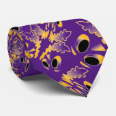 パーティーとパンプキンハロウィーンと紫 ネクタイ (ロール)