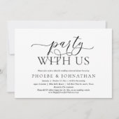 パーティーと一緒に、クラシー結婚のリハーサル 招待状 (正面)