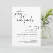 パーティーと新婚結婚達の夕食 招待状 (スタンド正面)