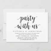 パーティーと私たち結婚のエロペメントディナー踊り 招待状 (正面)