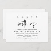 パーティーと私たち結婚のリハーサル 招待状 (正面/裏面)