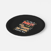 パーティーと私のダックスフント ペーパープレート (アングル)