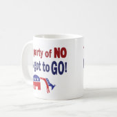 パーティーなし コーヒーマグカップ (正面左)