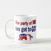 パーティーなし コーヒーマグカップ (左)