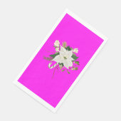 パーティーにぴったりなエレガントなピンクの花柄デザイン (コーナー)