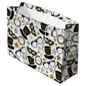 パーティーによって混合されるパターンバッグ大晦日 ラージペーパーバッグ (裏面アングル)