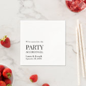 パーティーに合わせて面白い結婚式バー スタンダードカクテルナプキン (インサイチュ)
