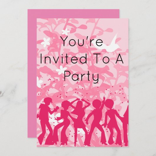 パーティーに招待します 招待状 (正面/裏面)