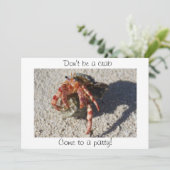 パーティーに来られるカニがあないで下さい! 招待状 (スタンド正面)